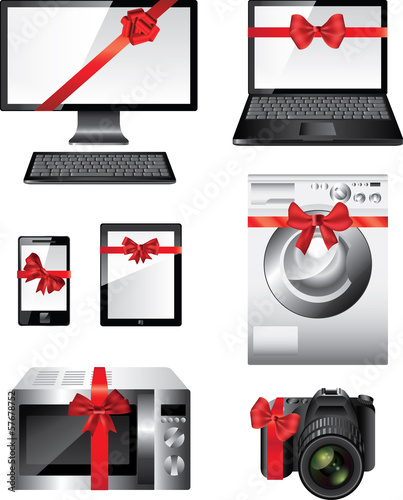 Popular electronic devices packed as presents