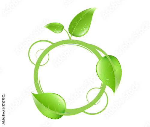 custom bio nature logo