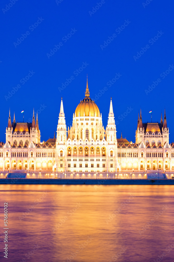 Hungarian Parliament in the blue hour