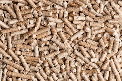 Wood pellet background pattern