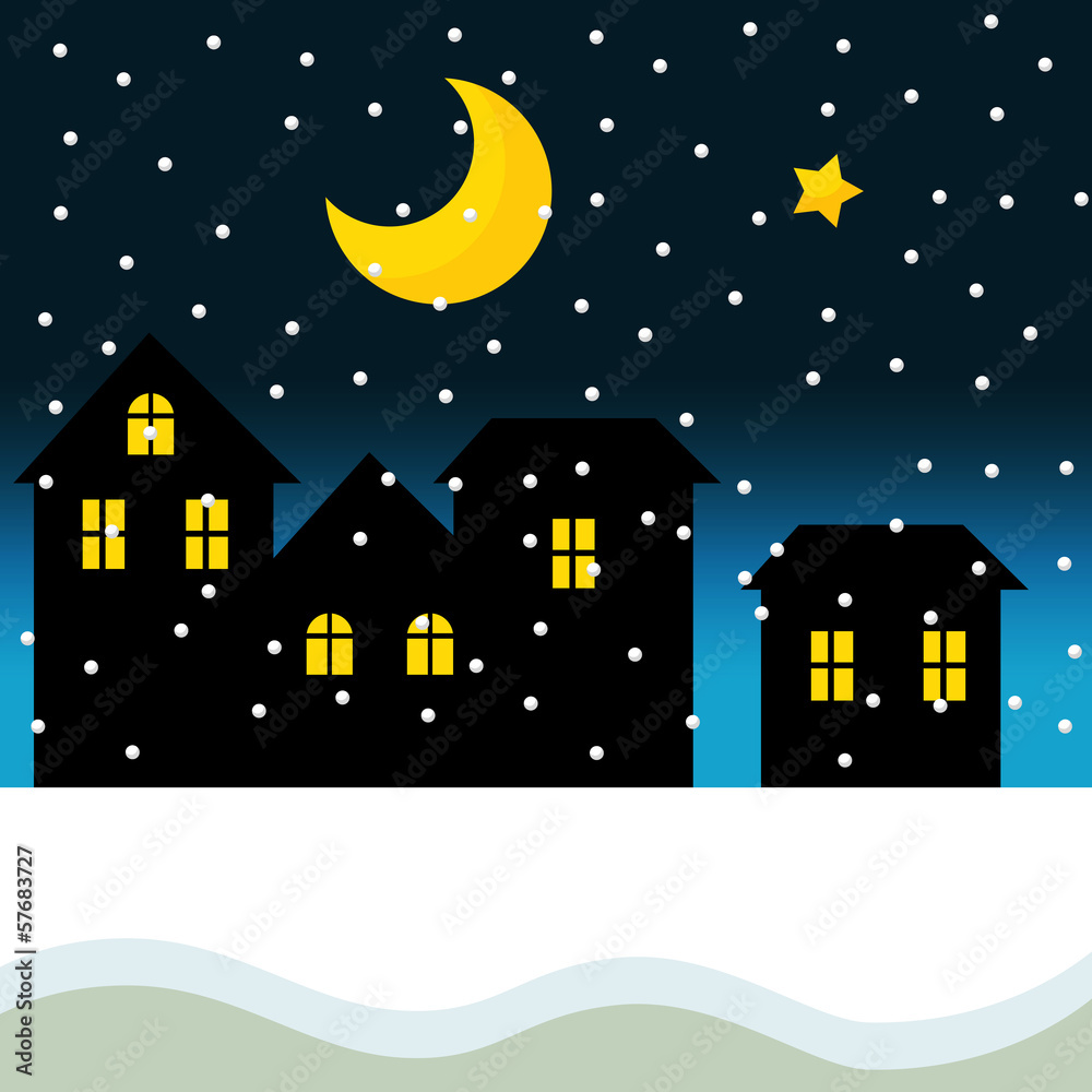 Fototapeta premium The christmas background - winter