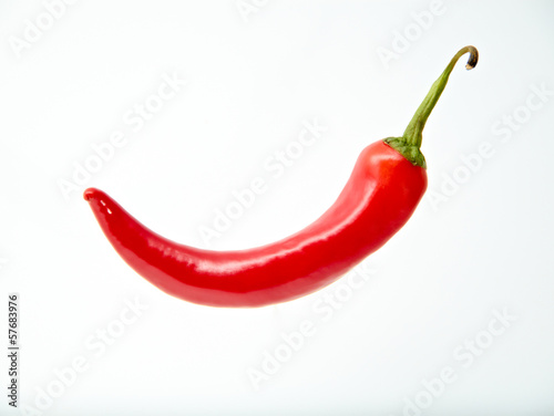 red hot chili pepper isolated on a white background