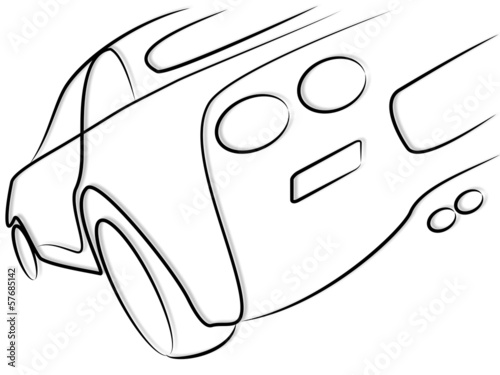 Luxus Auto Dynamik Heck Tribal