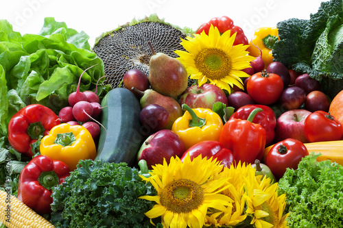 Fruit and vegetable pile