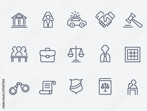 Law icons