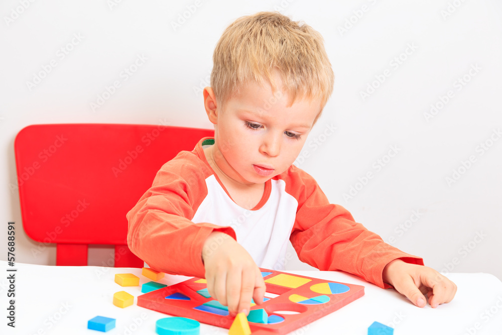 little boy learning shapes, early education little boy learning shapes, early education