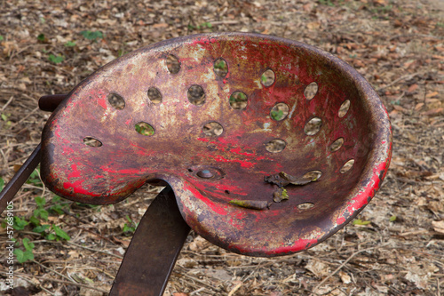 Red Rount Tractor Seat photo