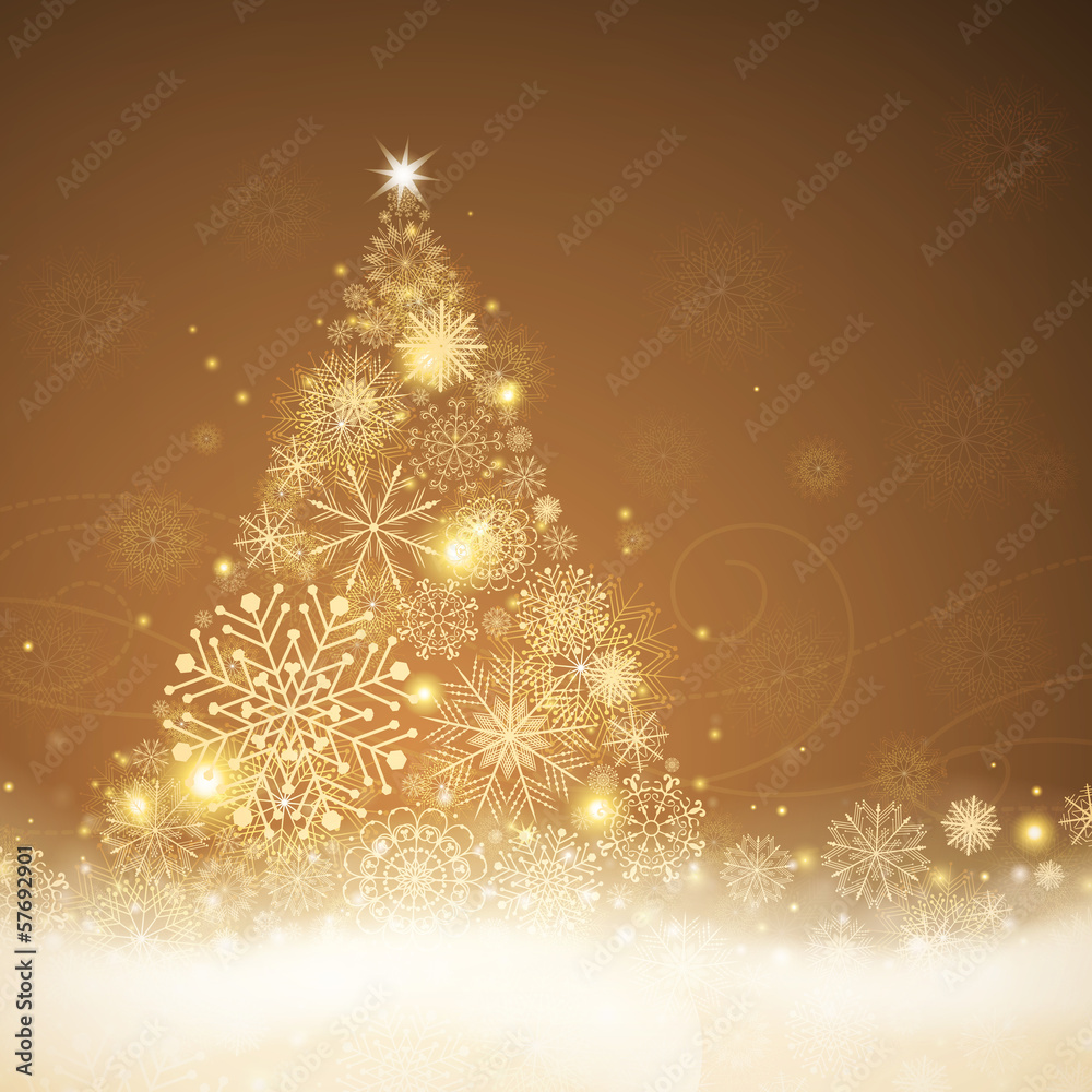 Vector Illustration of a Stylized Christmas Tree Vector Illustration of a Stylized Christmas Tree
