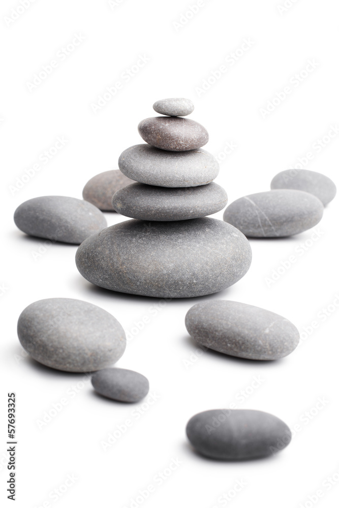 pyramid from sea pebble isolated on white pyramid from sea pebble isolated on white