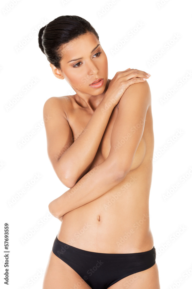 Fototapeta premium Beautiful fit topless woman