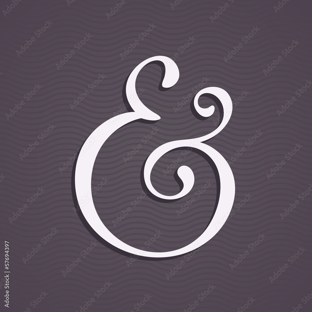Custom ampersand Custom ampersand