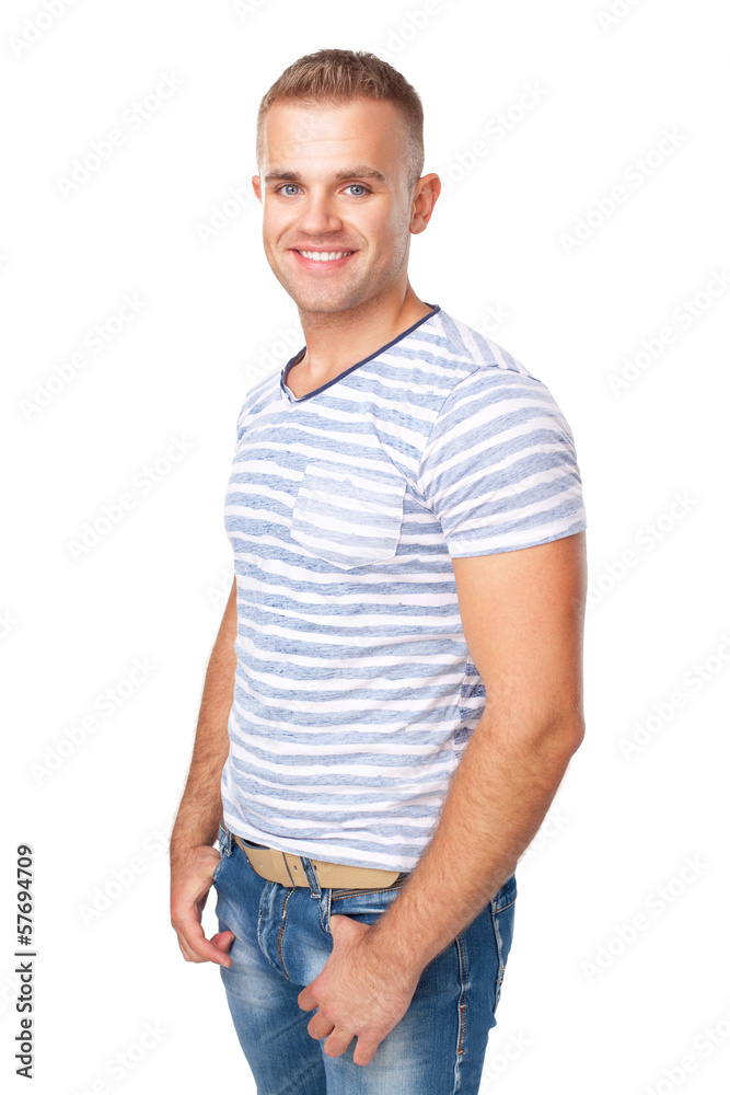 Portrait of happy smiling young man Portrait of happy smiling young man
