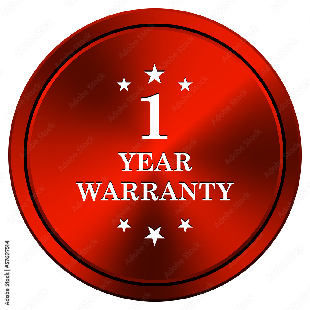Fototapeta premium 1 year warranty icon