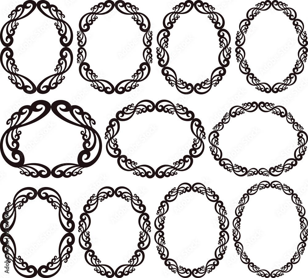 Obraz premium vintage frames - design elements