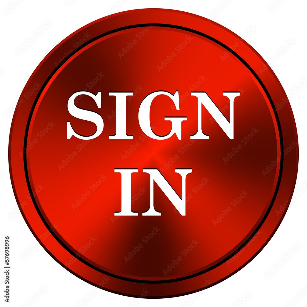 Fototapeta premium Sign in icon