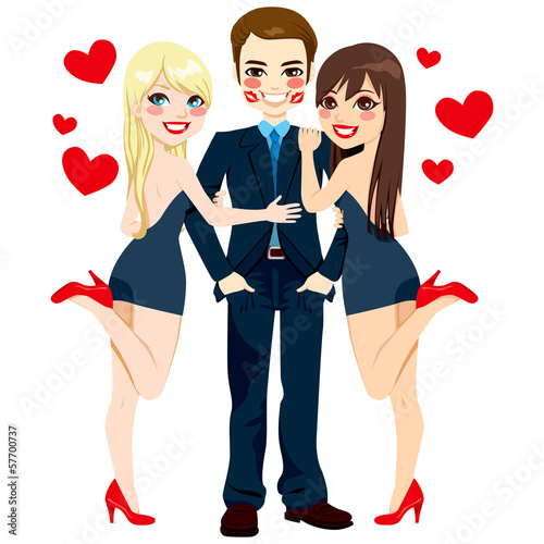 Man With Two Women