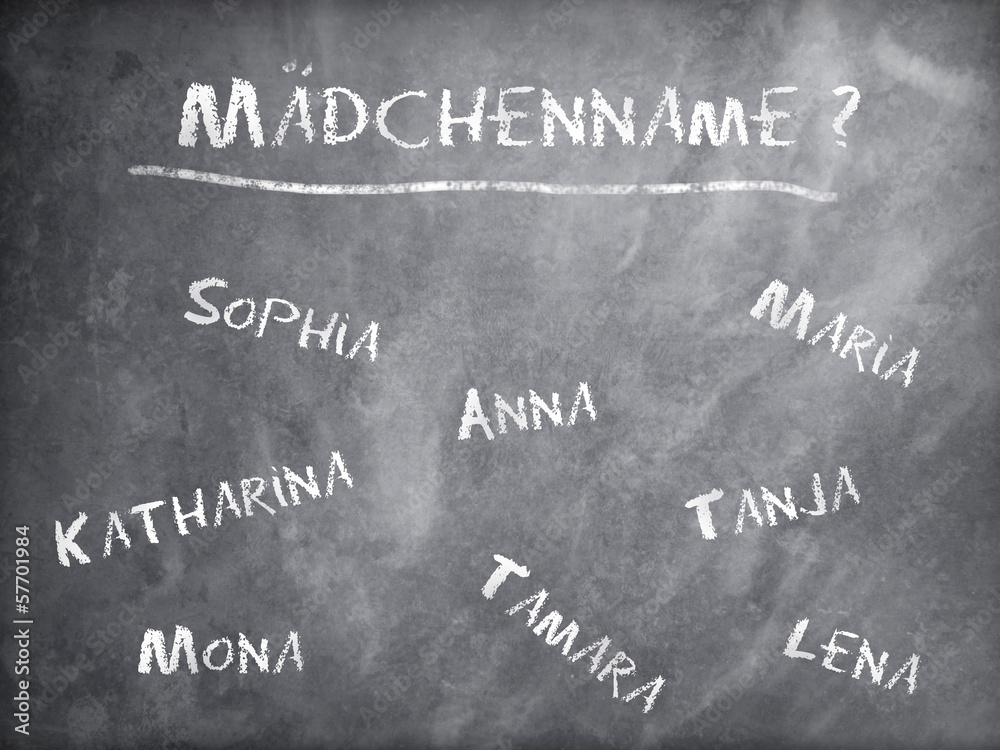 Fototapeta premium Mädchenname