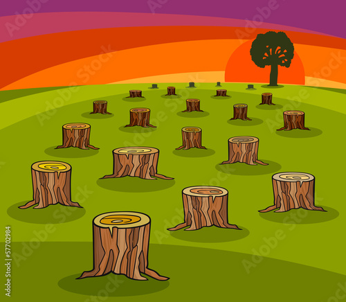 environmental protection cartoon