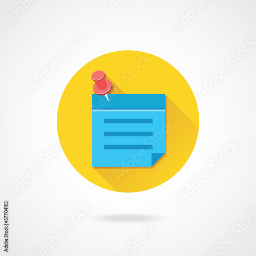 Vector Sticky Note Icon