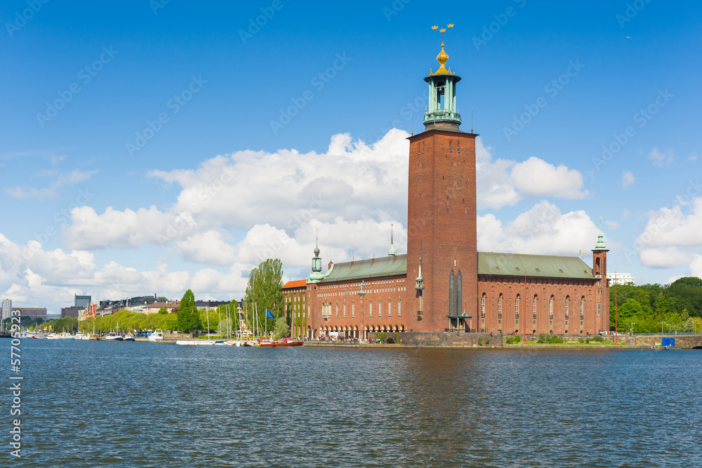 Stockholm City Hall in summer