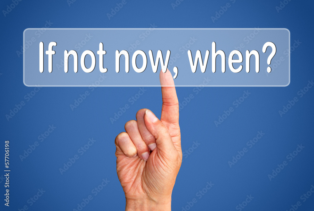If not now when ? If not now when ?