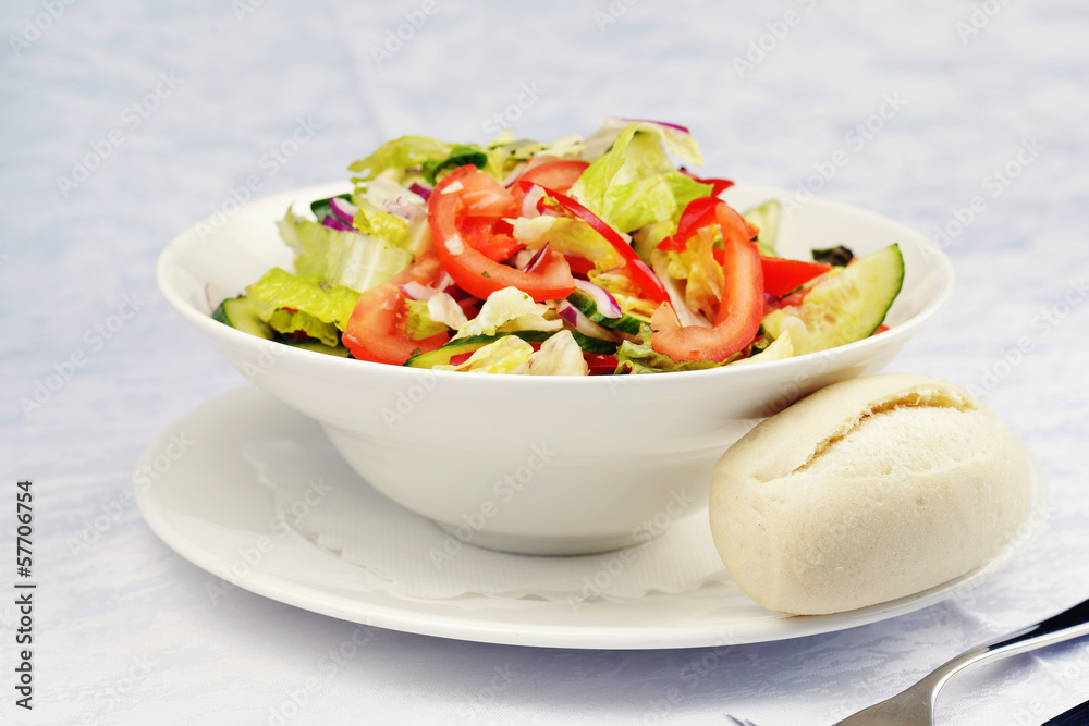 salad of fresh vegetable salad of fresh vegetable