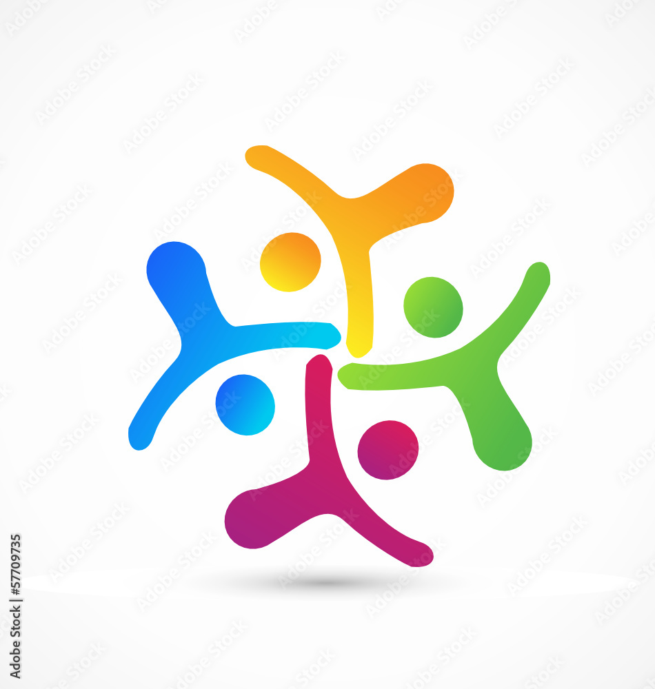 People united icon vector People united icon vector