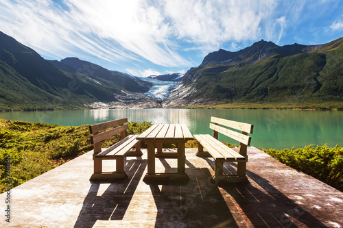 Glacier in Norway photo