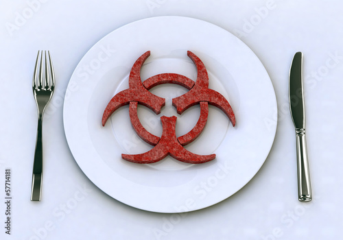 dangerous food into plate concepts