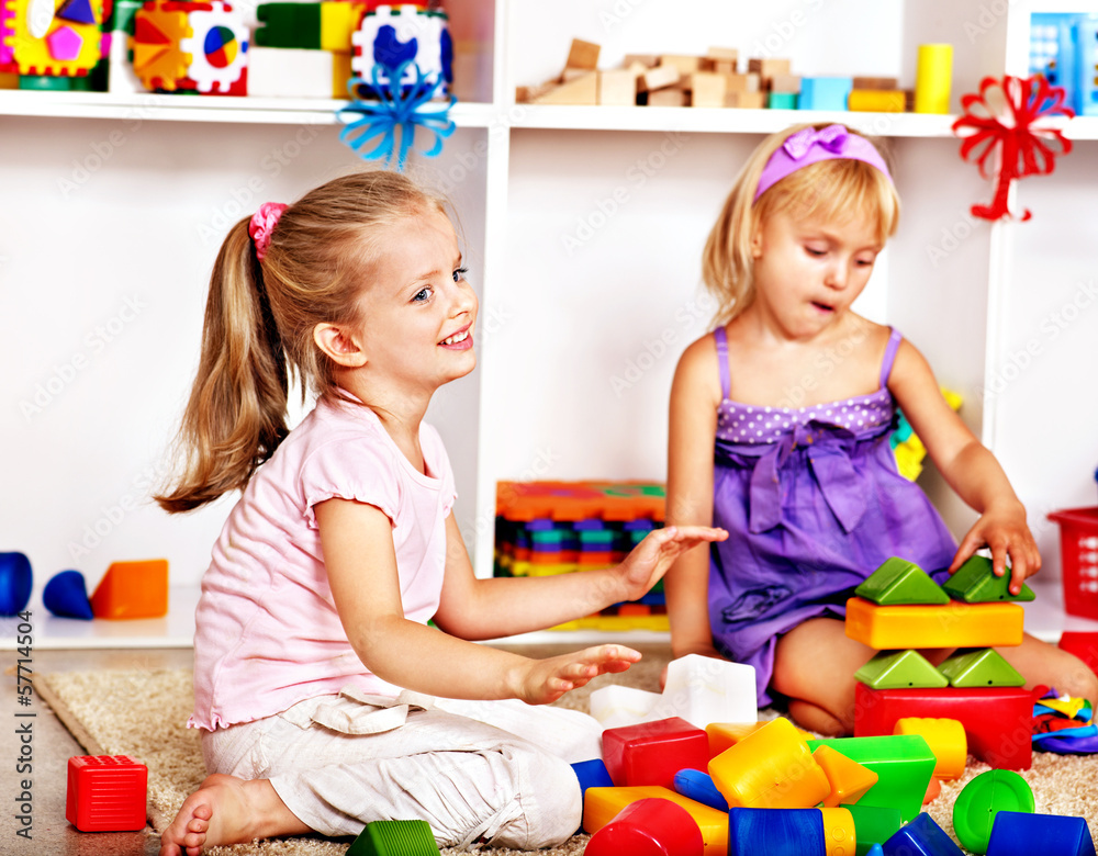 Fototapeta premium Children in kindergarten.