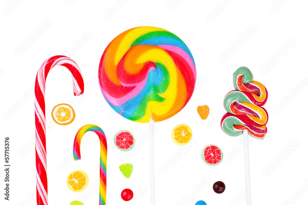 Lollipops and candies