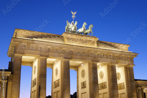 Berlin Brandenburg Gate At Dusk