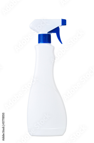 Cleaning spray bottle isolated on white background