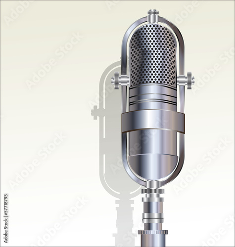 Retro microphone