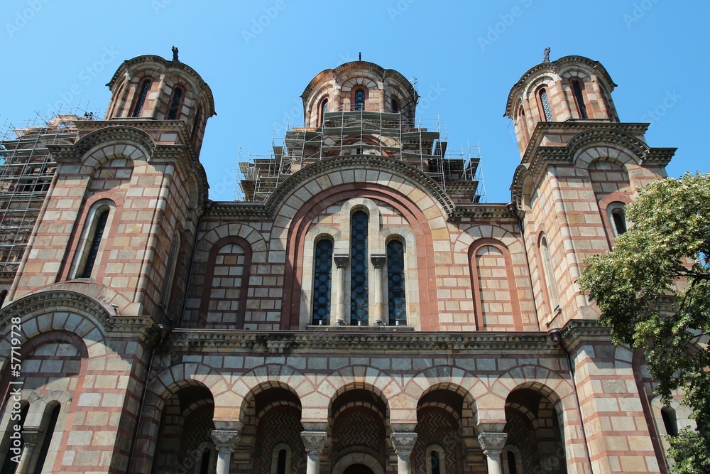 Fototapeta premium Belgrade landmark - St. Mark's Church
