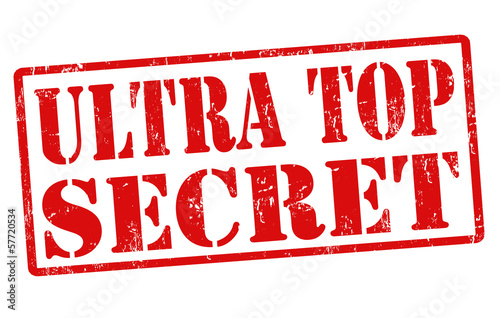 Ultra top secret stamp