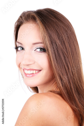 Beautiful girl with gentle ...