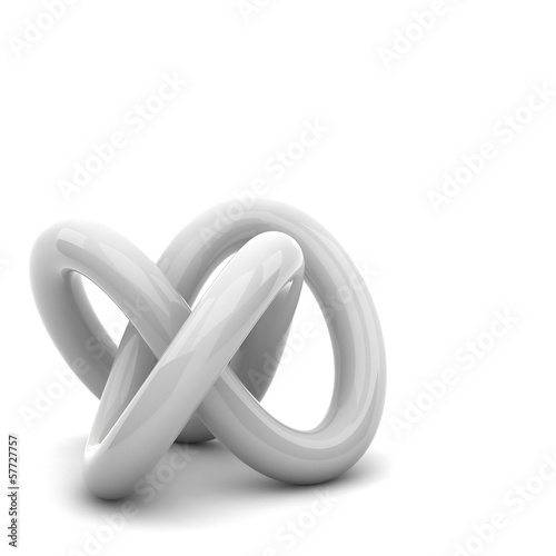 3D rendering abstract knot