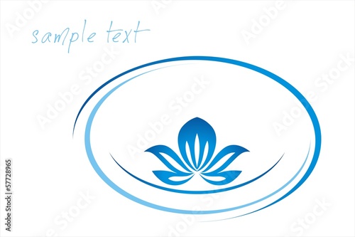 water lily , Buddha, Eco friendly business logo design