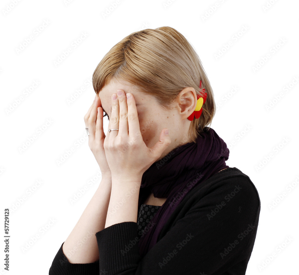 Depressed young woman