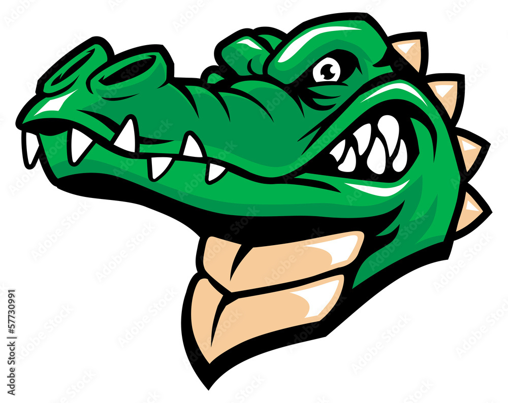 Naklejka premium crocodille head mascot