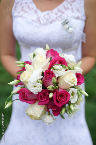 bride with a bouquet