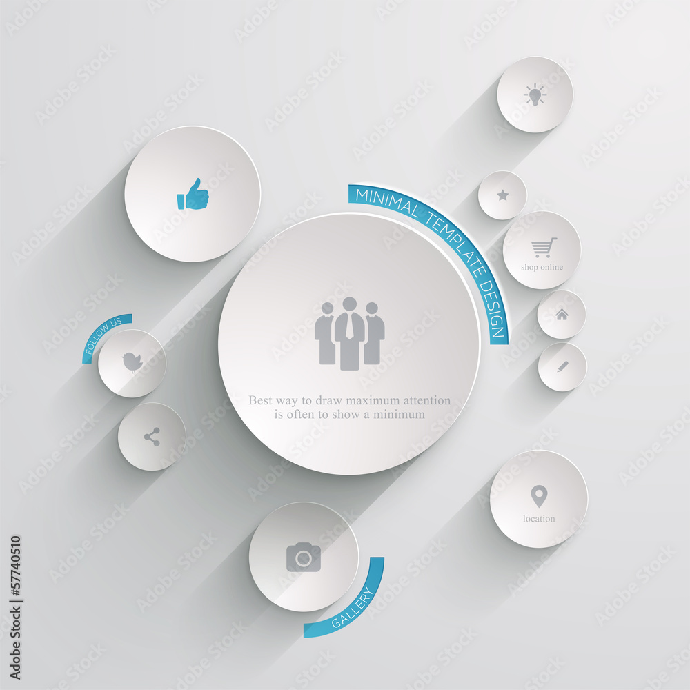 Minimal web template