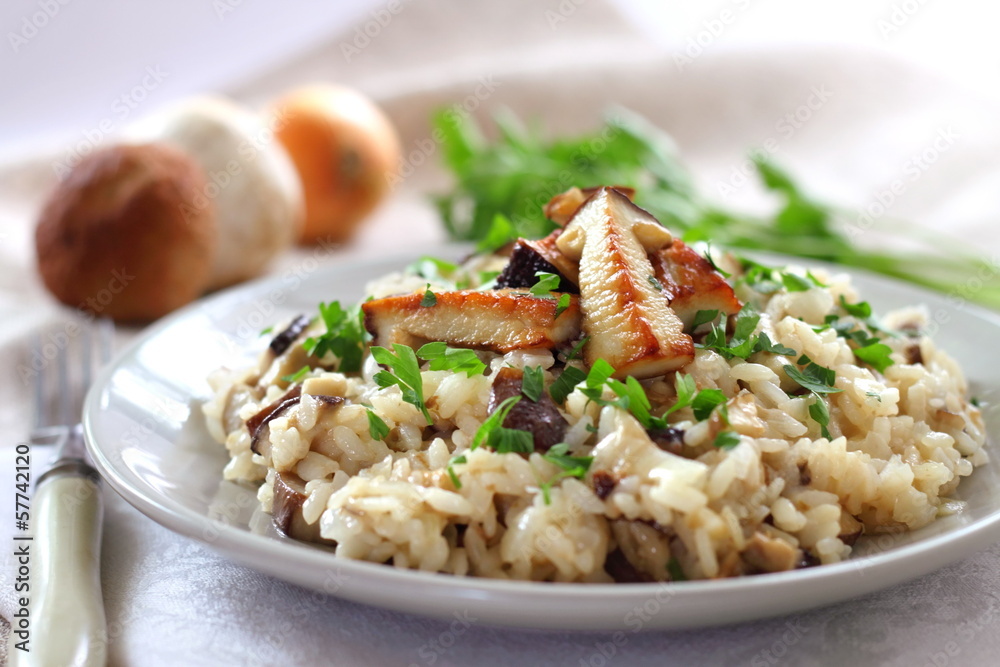 Risotto with mushrooms