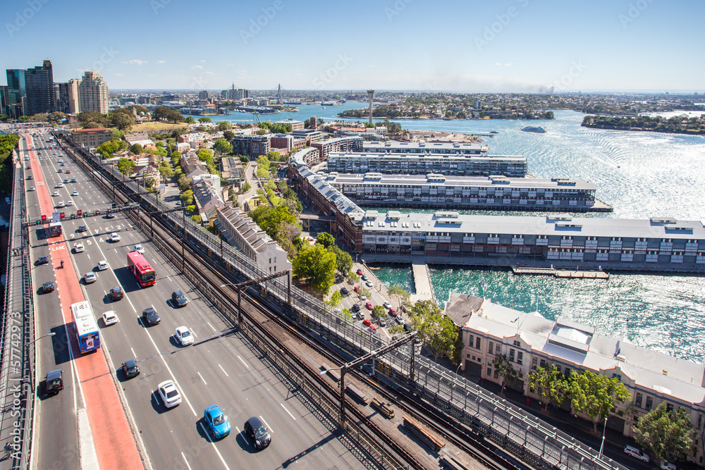 Walsh Bay From The Harbour Bridge