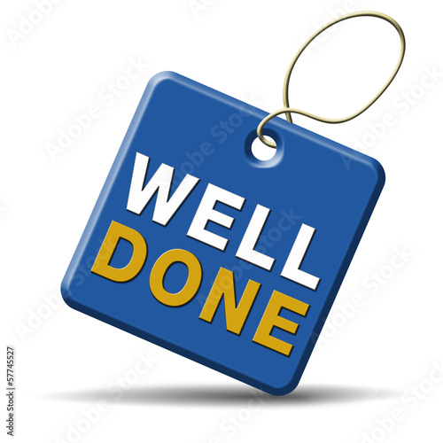 well done blue label