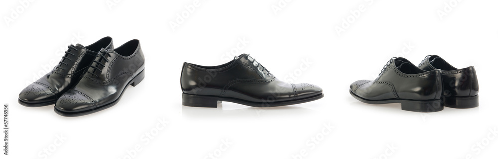 Male shoes isolated on the white background Male shoes isolated on the white background