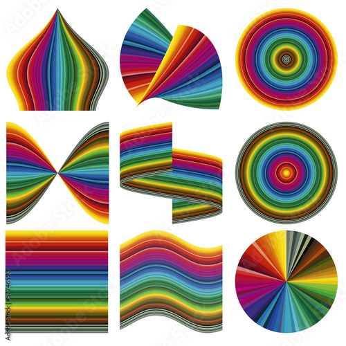 Vector color palette for calibration, proof, printout