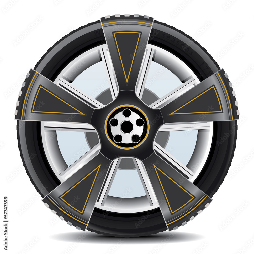 Obraz premium Whell Set 4