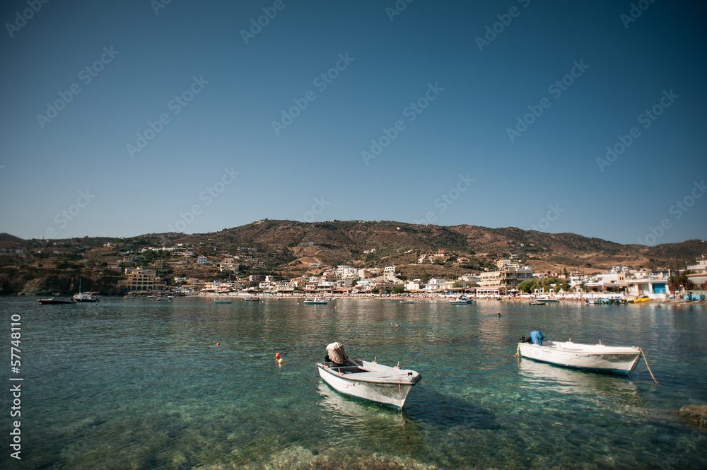 Fototapeta premium Blue lagoon on Crete, Greece